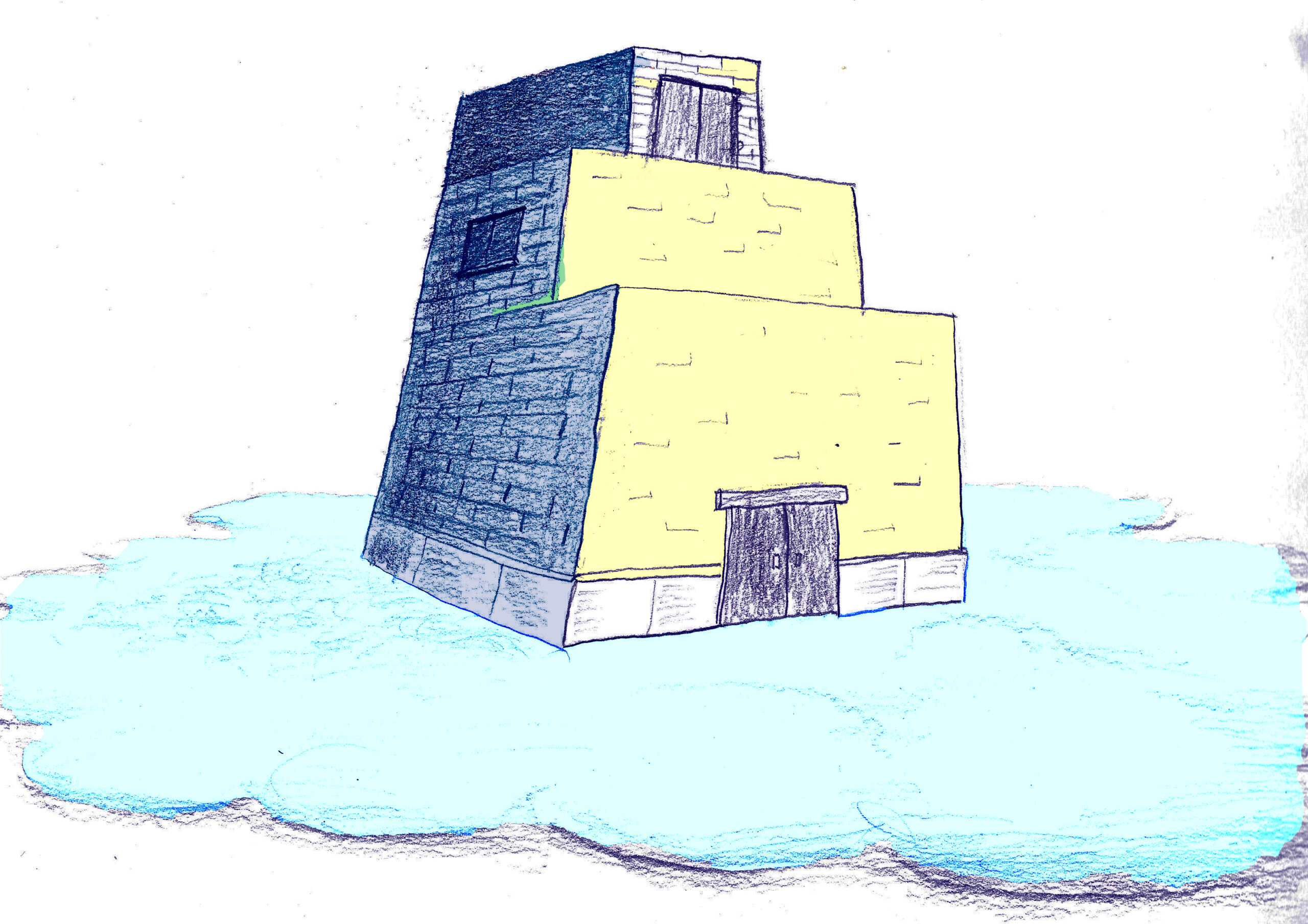 Drawing of a keep