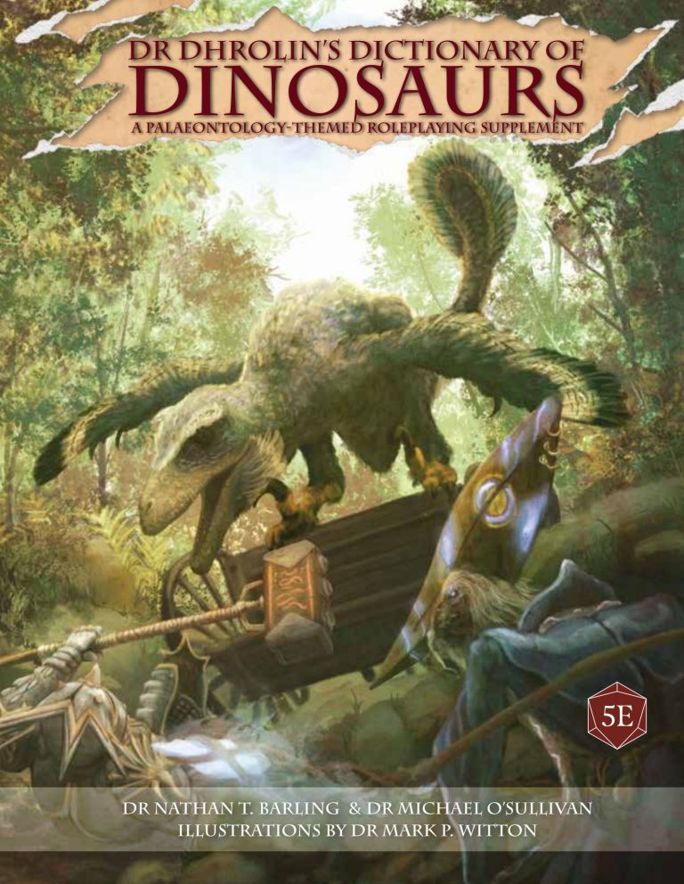 Dr. Dhrolin’s Dictionary of Dinosaurs book cover
