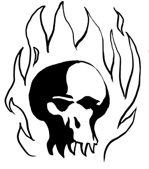 Flaming Skull image from Six-Gun Doomsday