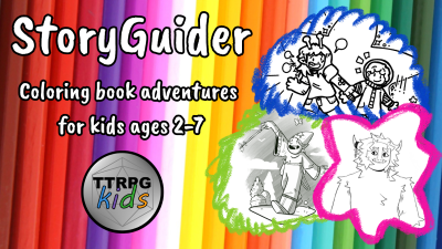 StoryGuider logo. Full backerkit here: https://www.backerkit.com/c/projects/ttrpgkids/storyguider-choose-your-journey