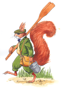 Squirrel illustration from RiverBank RPG